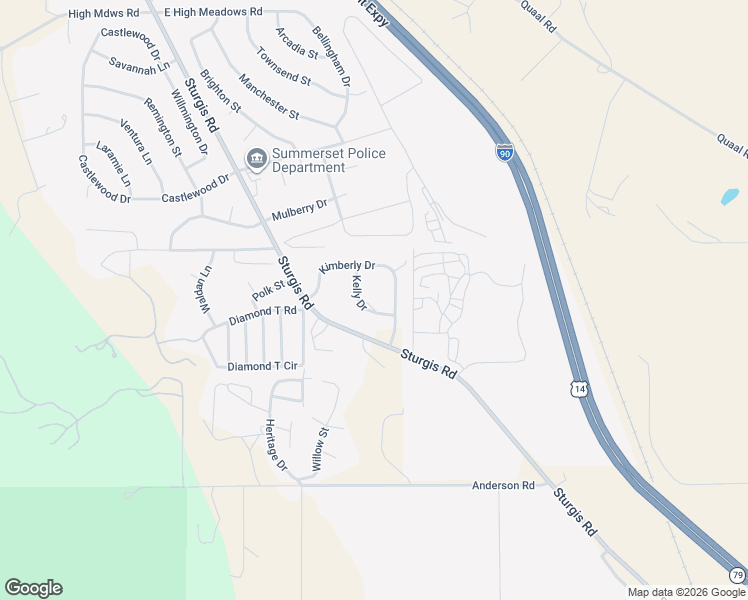 map of restaurants, bars, coffee shops, grocery stores, and more near 6500-6698 Kelly Drive in Blackhawk