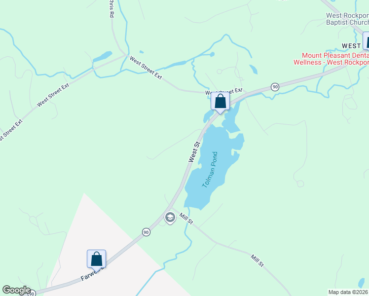 map of restaurants, bars, coffee shops, grocery stores, and more near in Rockport
