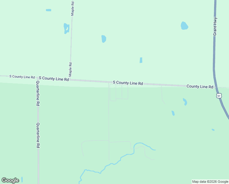 map of restaurants, bars, coffee shops, grocery stores, and more near 1525 South County Line Road in Manistee