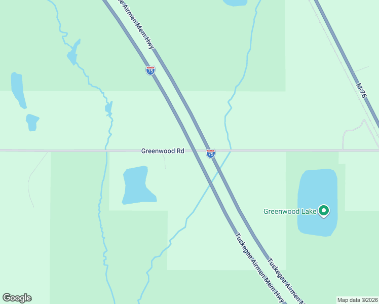 map of restaurants, bars, coffee shops, grocery stores, and more near Interstate 75 in Alger
