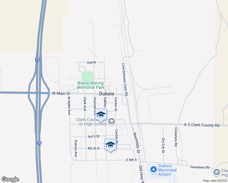 map of restaurants, bars, coffee shops, grocery stores, and more near 146-296 A-2 Clark County Road in Dubois