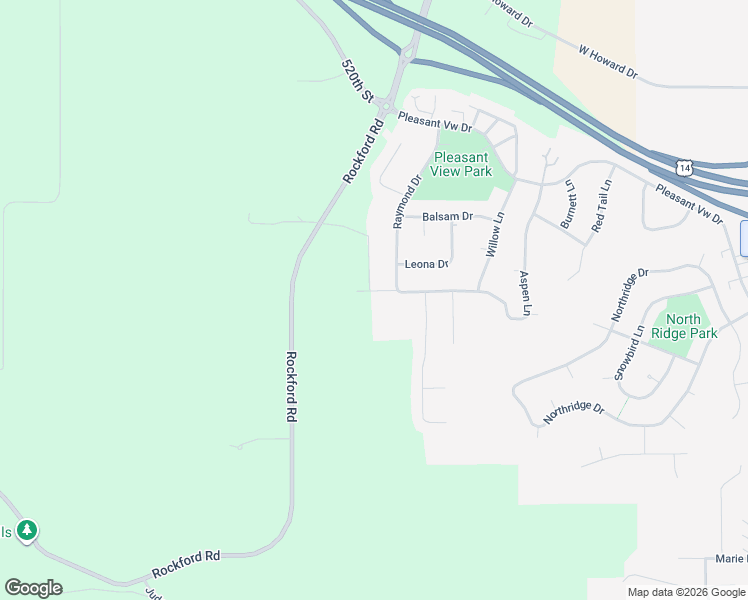 map of restaurants, bars, coffee shops, grocery stores, and more near 2324 Aspen Lane in North Mankato