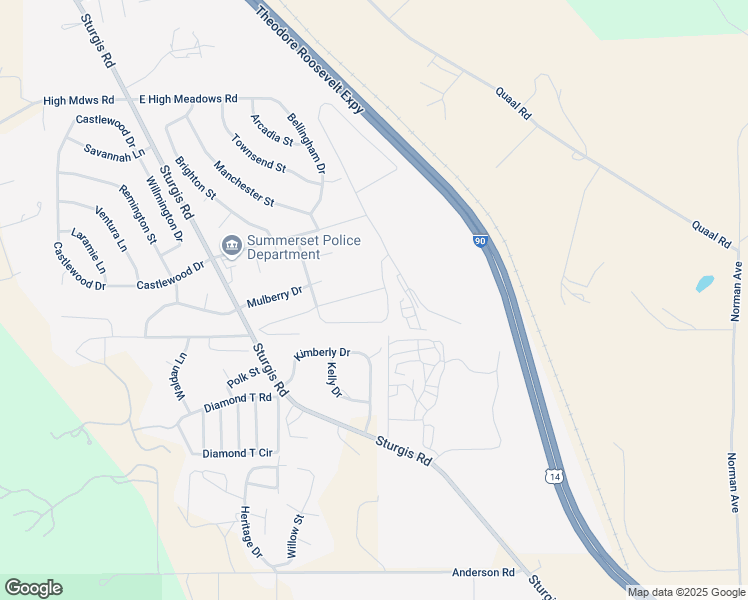 map of restaurants, bars, coffee shops, grocery stores, and more near 6534 Astoria Lane in Summerset