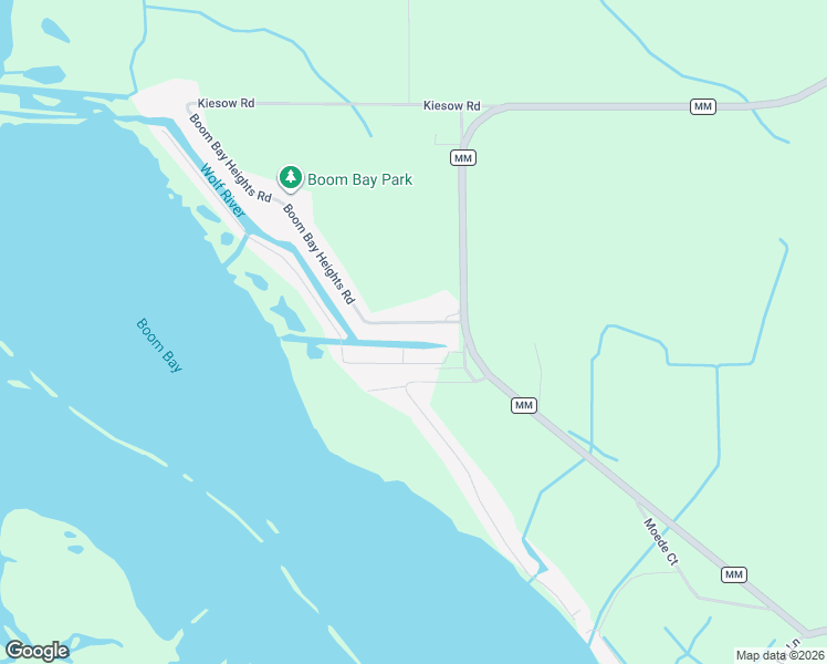 map of restaurants, bars, coffee shops, grocery stores, and more near 7631 Boom Bay Heights Road in Larsen