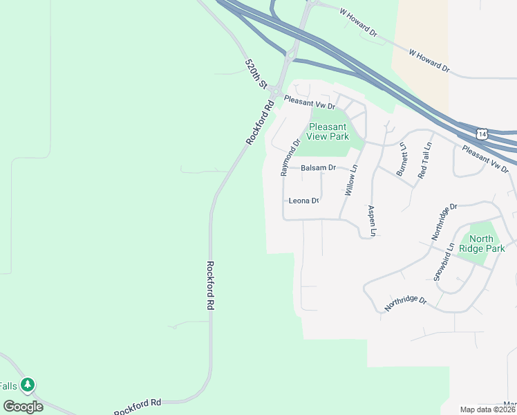 map of restaurants, bars, coffee shops, grocery stores, and more near 2324 Aspen Lane in North Mankato