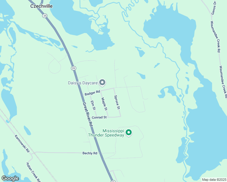 map of restaurants, bars, coffee shops, grocery stores, and more near S2867 Spruce Street in Fountain City