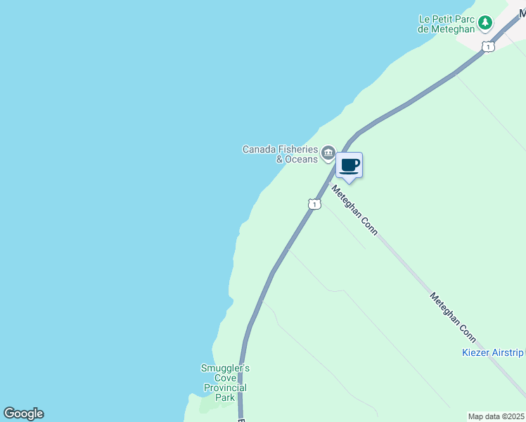 map of restaurants, bars, coffee shops, grocery stores, and more near 7861 Highway 1 in Mavillette