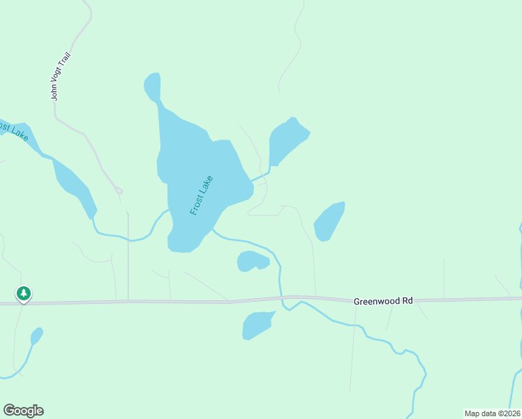 map of restaurants, bars, coffee shops, grocery stores, and more near 5564-5604 Frost Lake Road in West Branch