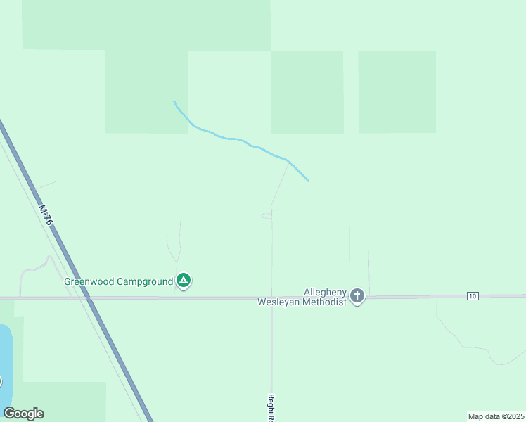map of restaurants, bars, coffee shops, grocery stores, and more near Allen Road in Alger