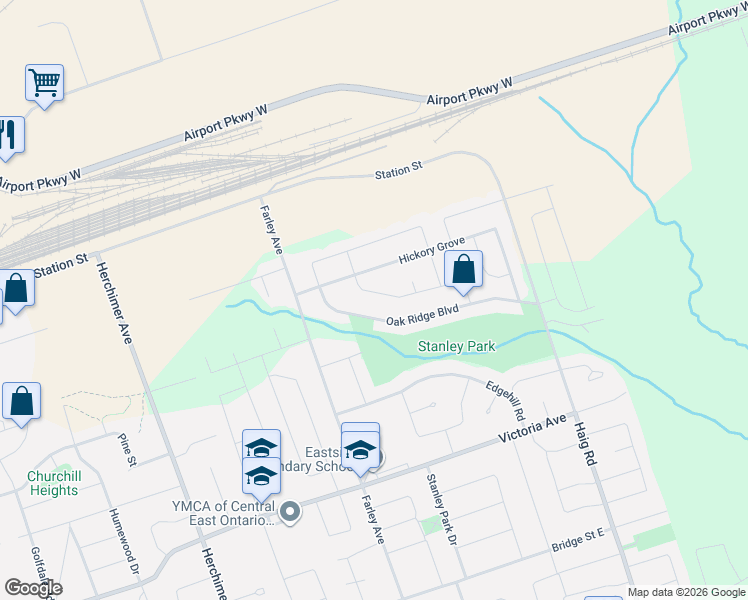 map of restaurants, bars, coffee shops, grocery stores, and more near 17 Sumac Terrace in Belleville