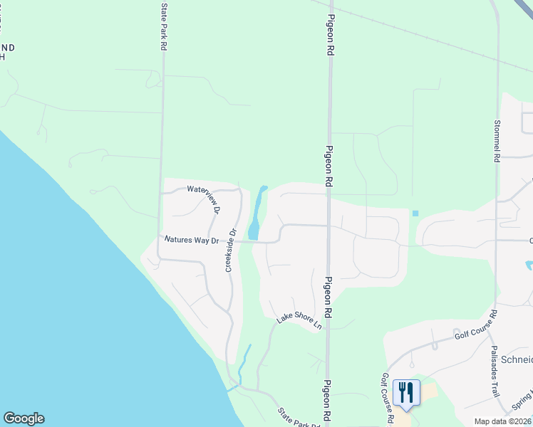 map of restaurants, bars, coffee shops, grocery stores, and more near N7989 Horizon Ct in Sherwood