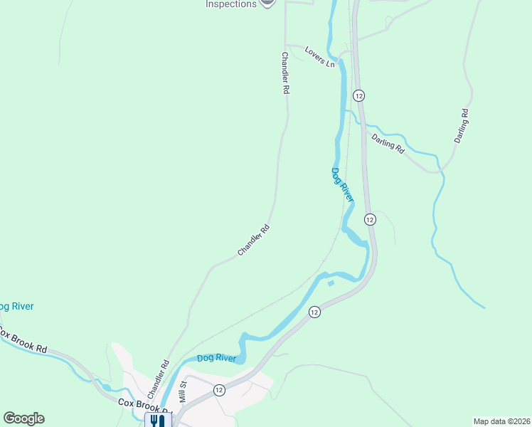 map of restaurants, bars, coffee shops, grocery stores, and more near 1572 Chandler Road in Northfield