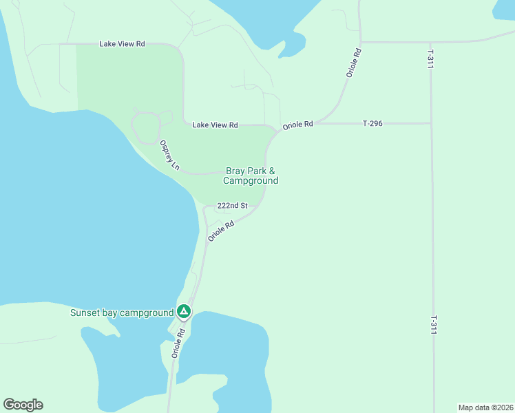 map of restaurants, bars, coffee shops, grocery stores, and more near 22200 Oriole Road in Madison Lake