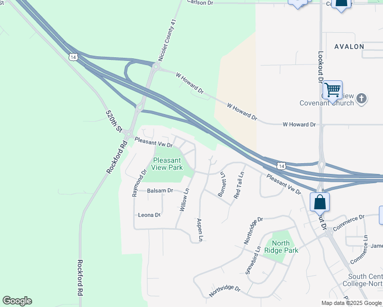 map of restaurants, bars, coffee shops, grocery stores, and more near 2101 Linden Trail in North Mankato