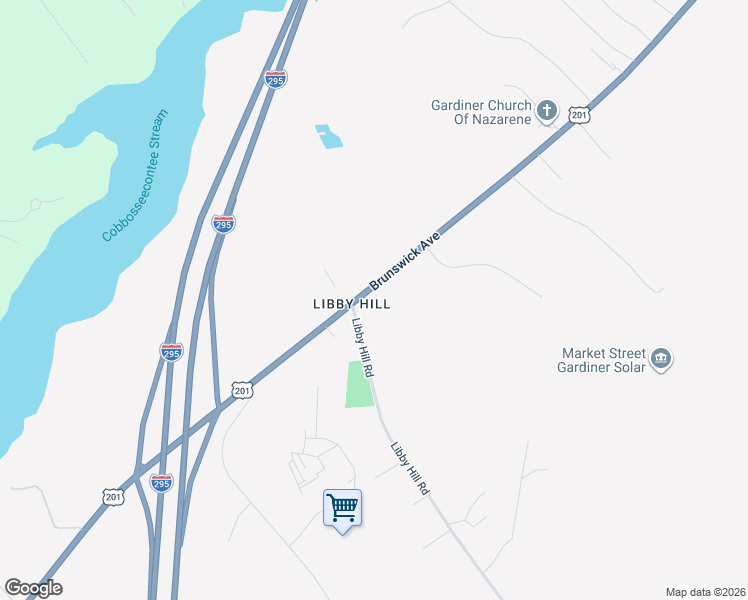 map of restaurants, bars, coffee shops, grocery stores, and more near 992 Brunswick Avenue in Gardiner