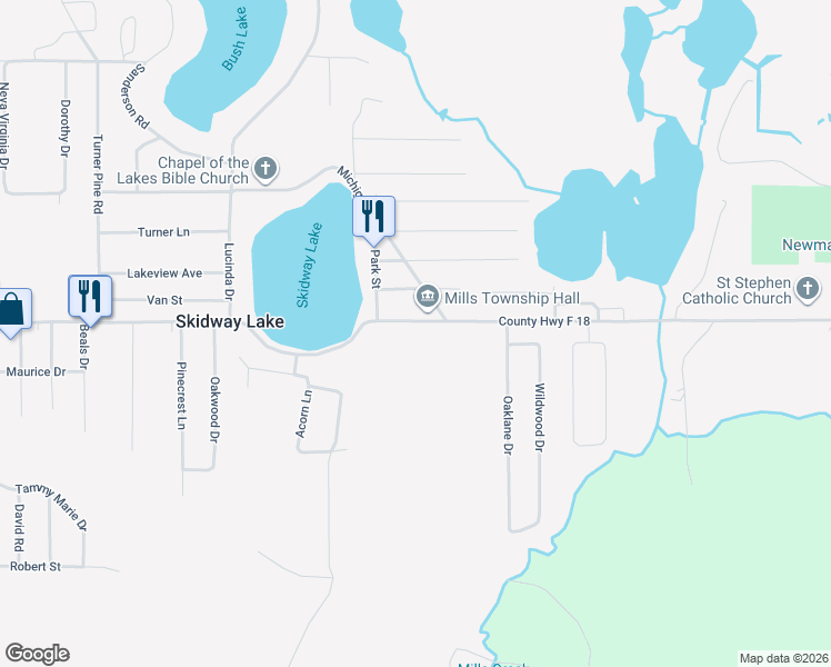 map of restaurants, bars, coffee shops, grocery stores, and more near 2419 East Greenwood Road in Prescott