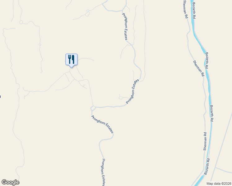 map of restaurants, bars, coffee shops, grocery stores, and more near 23113 Angler Court in Bend