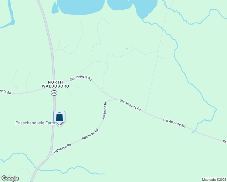 map of restaurants, bars, coffee shops, grocery stores, and more near 1409 Old Augusta Road in Waldoboro