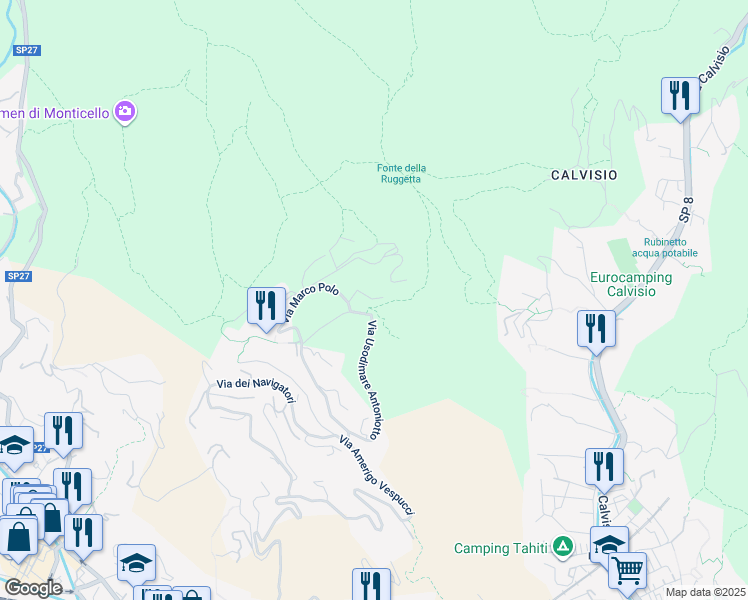 map of restaurants, bars, coffee shops, grocery stores, and more near 4 Via Castellino in Finale Ligure
