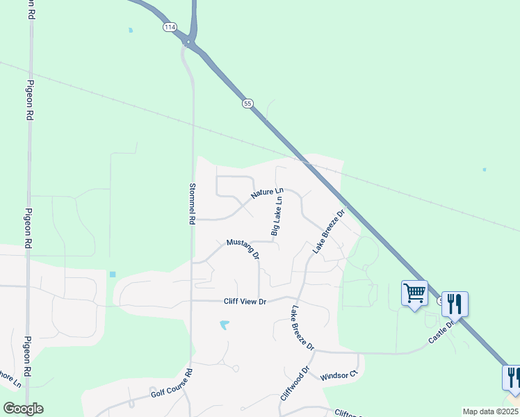 map of restaurants, bars, coffee shops, grocery stores, and more near N8066 Grassy Court in Sherwood