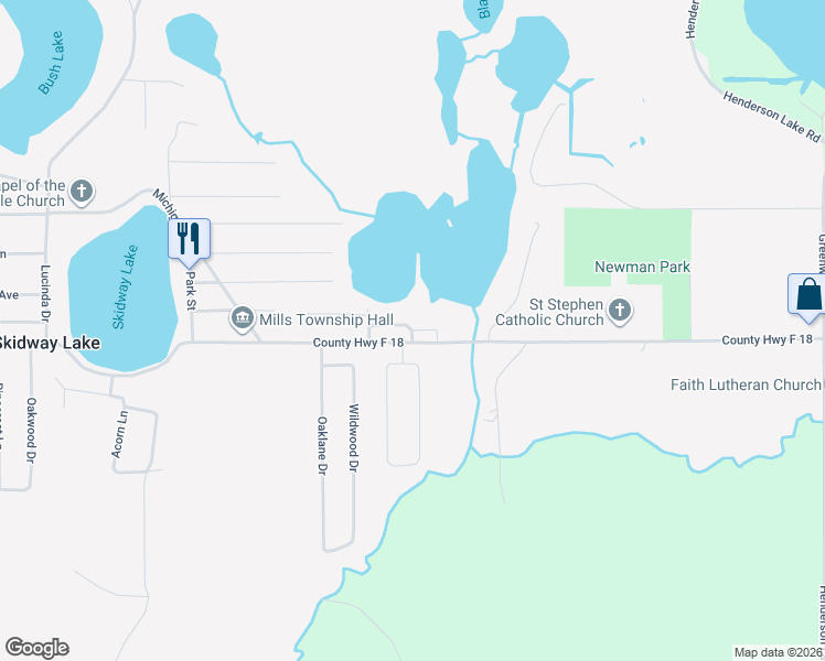 map of restaurants, bars, coffee shops, grocery stores, and more near 5201 1st Street in Prescott