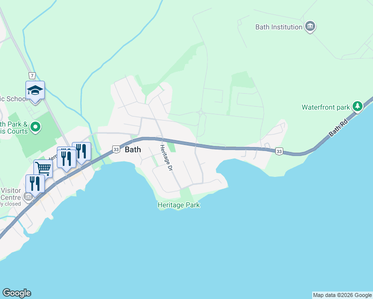 map of restaurants, bars, coffee shops, grocery stores, and more near 217 Main Street Bath in Bath