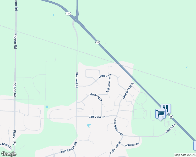 map of restaurants, bars, coffee shops, grocery stores, and more near N8066 Grassy Court in Sherwood