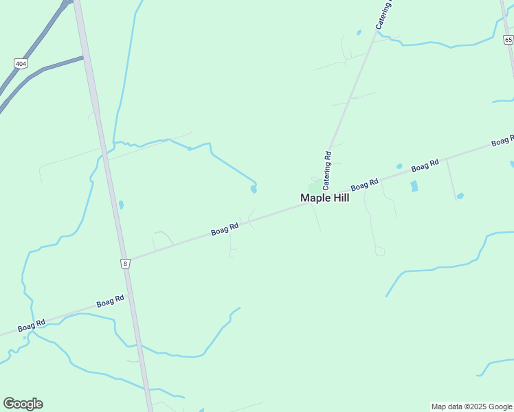 map of restaurants, bars, coffee shops, grocery stores, and more near 2482 Boag Road in East Gwillimbury