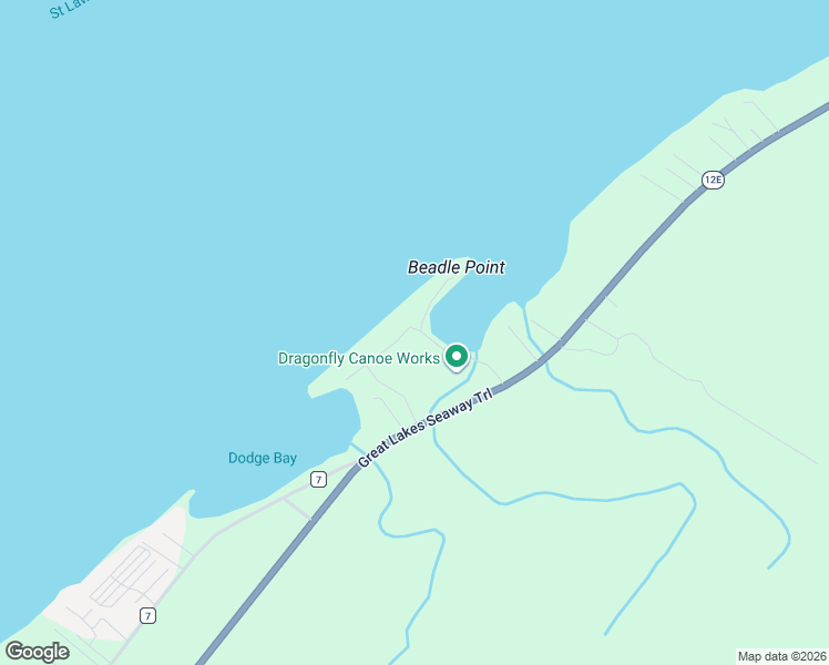 map of restaurants, bars, coffee shops, grocery stores, and more near 35808 Beadles Point Road East in Cape Vincent