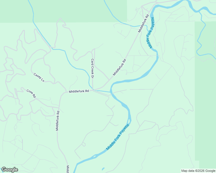 map of restaurants, bars, coffee shops, grocery stores, and more near 677 Middlefork Road in Garden Valley