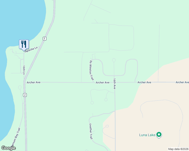 map of restaurants, bars, coffee shops, grocery stores, and more near 407 Sir Winston Trail in Nekoosa