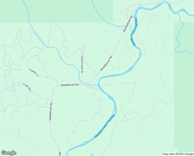 map of restaurants, bars, coffee shops, grocery stores, and more near 677 Middlefork Road in Garden Valley