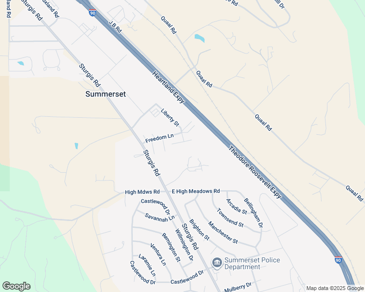 map of restaurants, bars, coffee shops, grocery stores, and more near 702 Freedom Court in Summerset