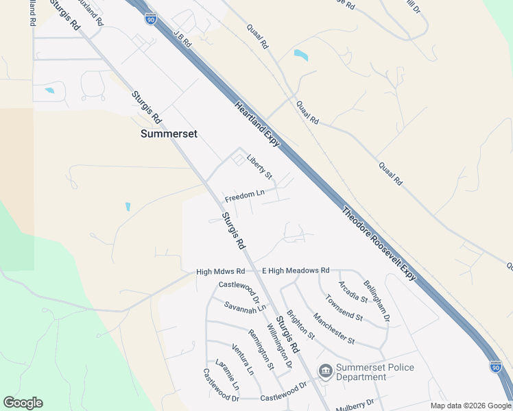 map of restaurants, bars, coffee shops, grocery stores, and more near 10874 Freedom Place in Summerset