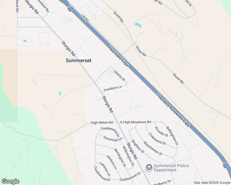 map of restaurants, bars, coffee shops, grocery stores, and more near 10898 Freedom Place in Summerset