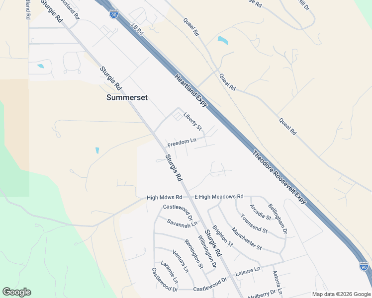 map of restaurants, bars, coffee shops, grocery stores, and more near 10910 Freedom Place in Summerset