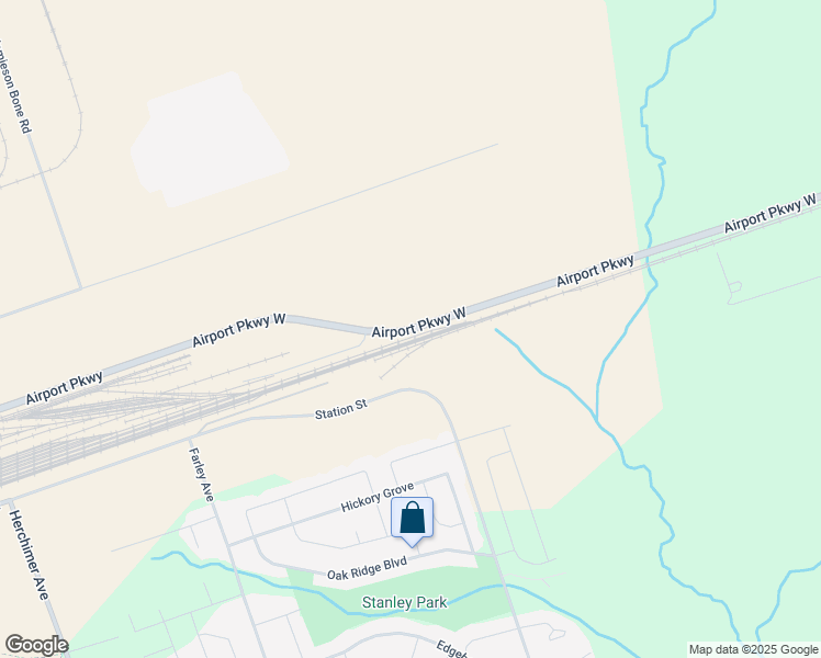 map of restaurants, bars, coffee shops, grocery stores, and more near Airport Parkway West in Belleville