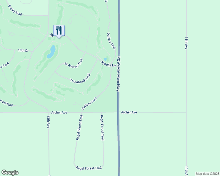 map of restaurants, bars, coffee shops, grocery stores, and more near 474 Duffers Trail in Nekoosa