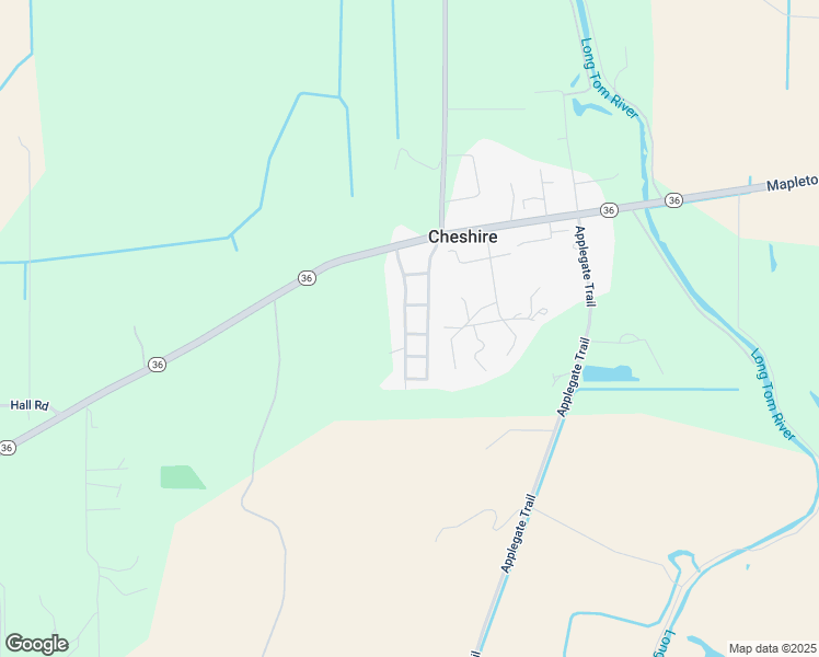 map of restaurants, bars, coffee shops, grocery stores, and more near 26916 Oregon 36 in Cheshire