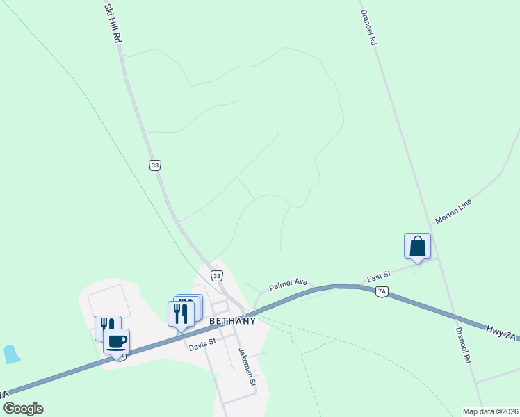 map of restaurants, bars, coffee shops, grocery stores, and more near 20 Country Place in Kawartha Lakes
