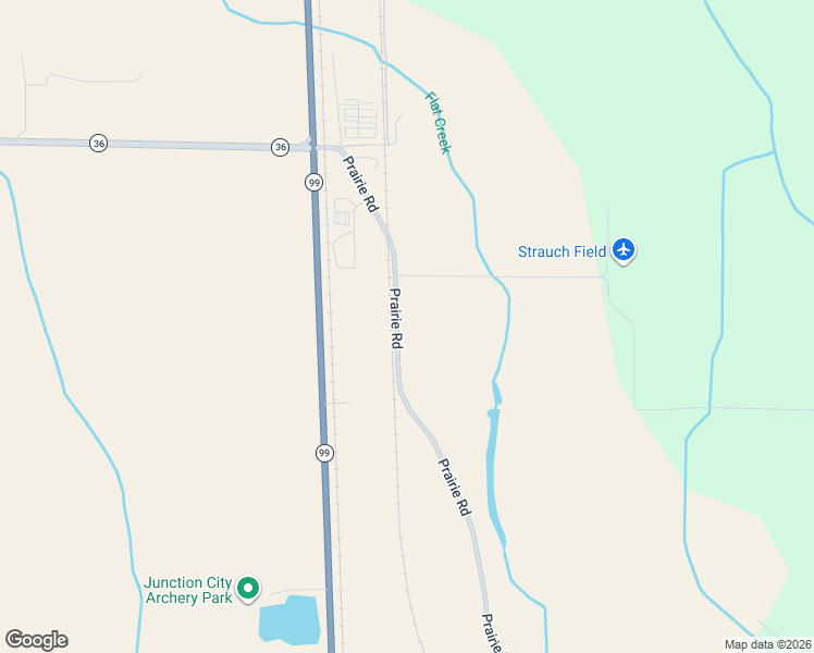 map of restaurants, bars, coffee shops, grocery stores, and more near 92999 Prairie Road in Junction City