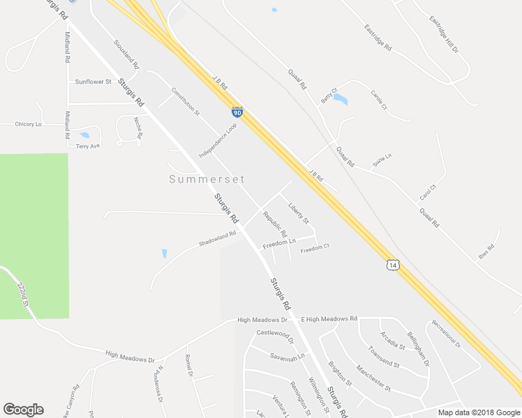 map of restaurants, bars, coffee shops, grocery stores, and more near Independence Loop in Summerset