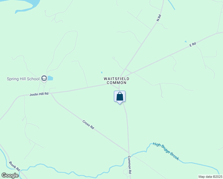 map of restaurants, bars, coffee shops, grocery stores, and more near 202-208 Common Road in Waitsfield