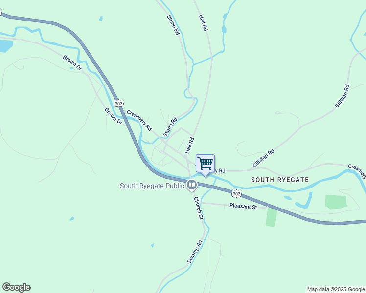 map of restaurants, bars, coffee shops, grocery stores, and more near 2 Church Street in Ryegate