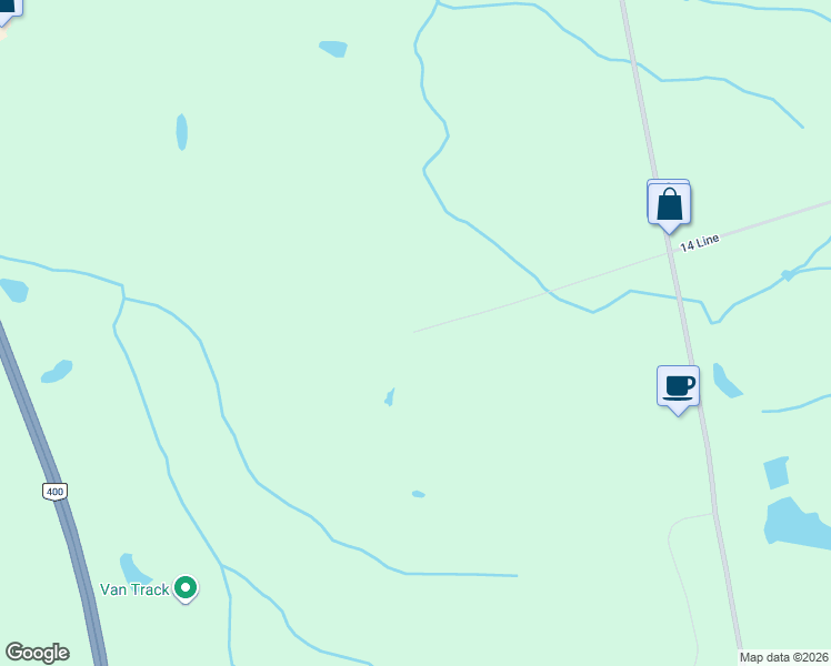 map of restaurants, bars, coffee shops, grocery stores, and more near 14 Line in Innisfil