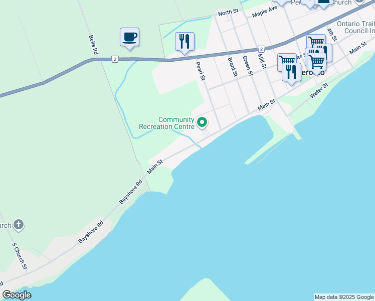 map of restaurants, bars, coffee shops, grocery stores, and more near 84 Main Street in DESE