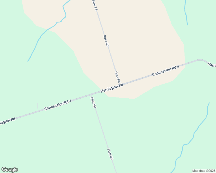 map of restaurants, bars, coffee shops, grocery stores, and more near 1114 Harrington Road in Quinte West