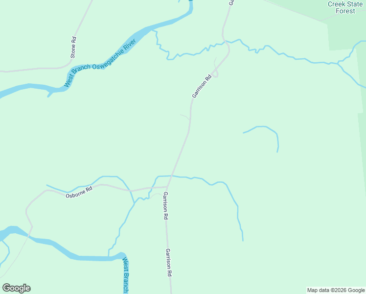 map of restaurants, bars, coffee shops, grocery stores, and more near Garrison Road in St. Lawrence County