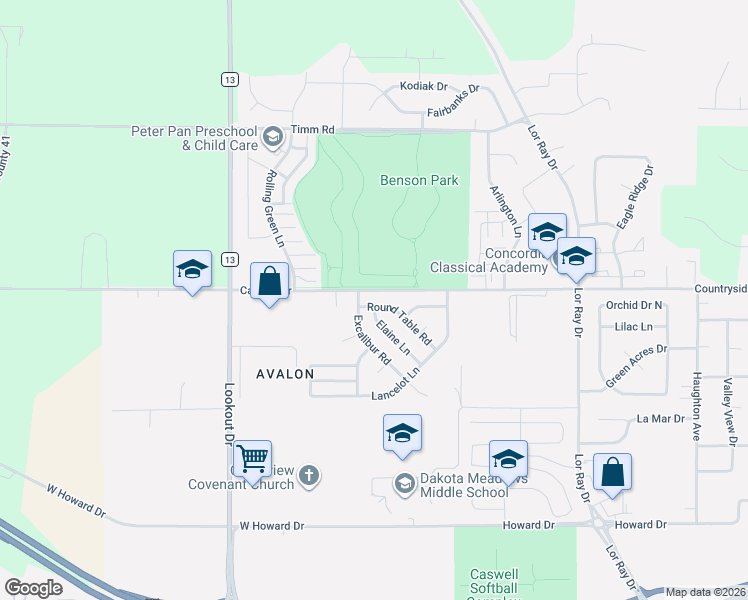 map of restaurants, bars, coffee shops, grocery stores, and more near 1800 Round Table Road in North Mankato