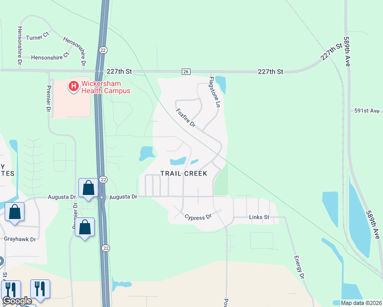 map of restaurants, bars, coffee shops, grocery stores, and more near 200 Pinehurst Drive in Mankato